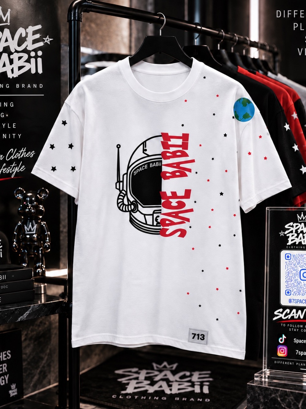 White Graphic Short Sleeve Tee